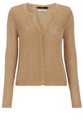 Camel loose knit cardigan