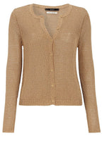 Camel loose knit cardigan