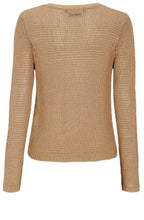 Camel loose knit cardigan