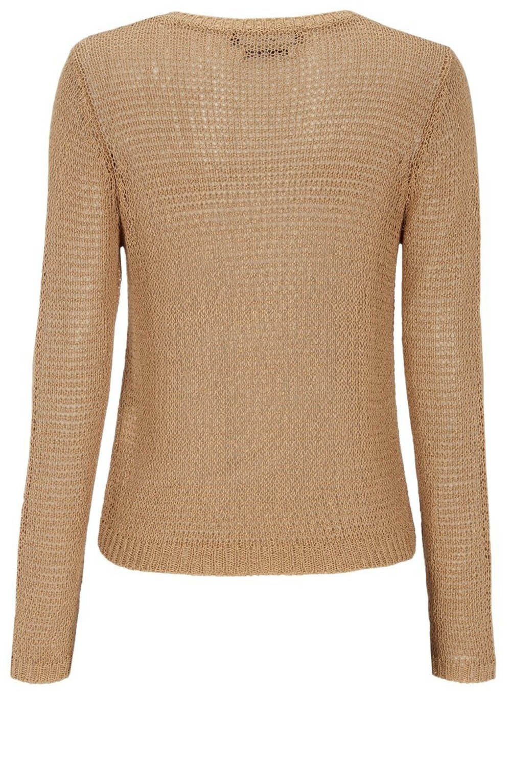 Camel loose knit cardigan
