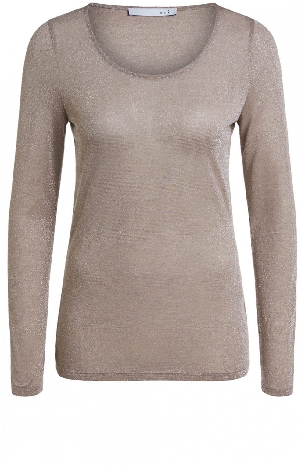 Camel Metallic Top