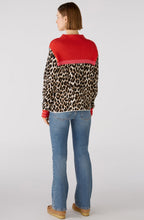 Camel Red Colour Block Jumper