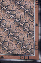 Camel Snake Print Scarf