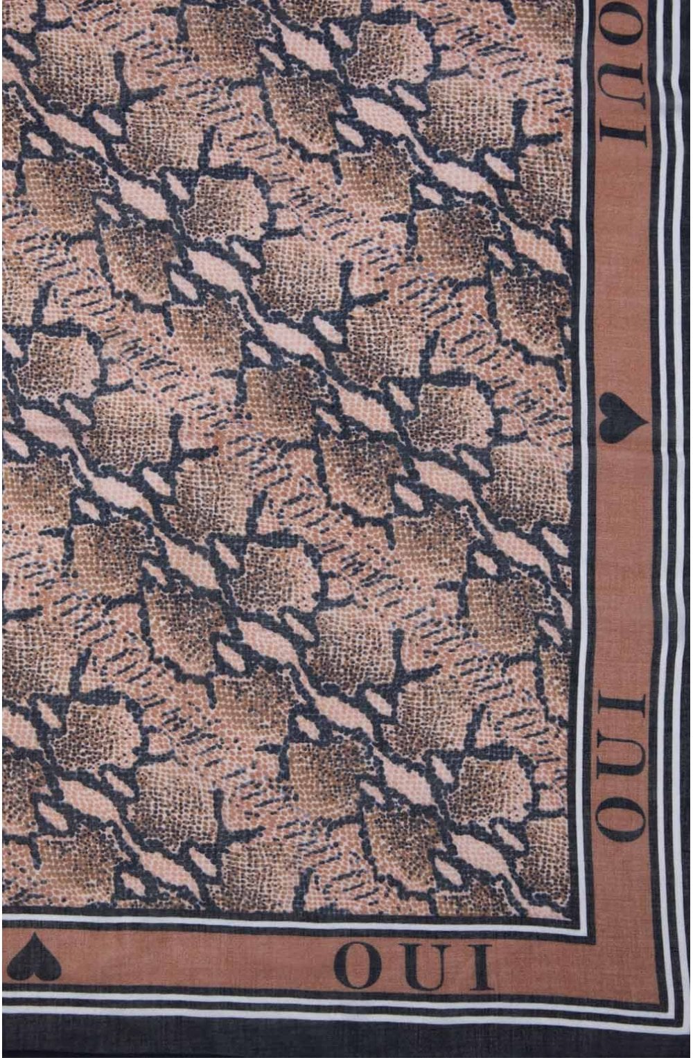 Camel Snake Print Scarf