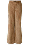 Camel Wide Leg Corduroy Trousers