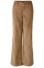 Camel Wide Leg Corduroy Trousers