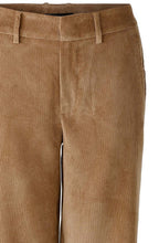 Camel Wide Leg Corduroy Trousers