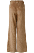 Camel Wide Leg Corduroy Trousers