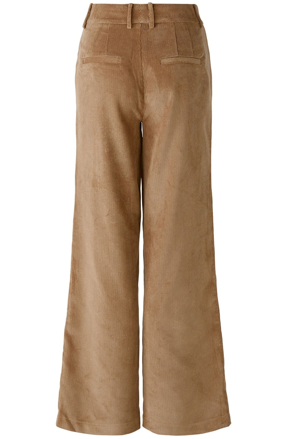 Camel Wide Leg Corduroy Trousers