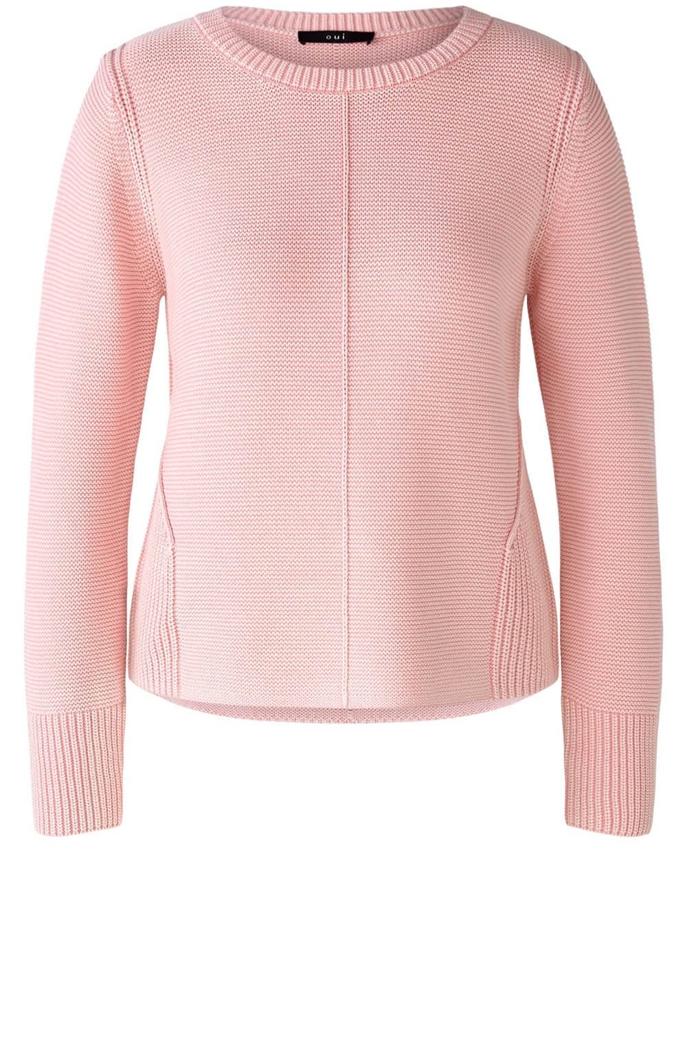 Cameo Pink Contrast Knit Jumper