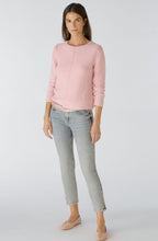 Cameo Pink Contrast Knit Jumper
