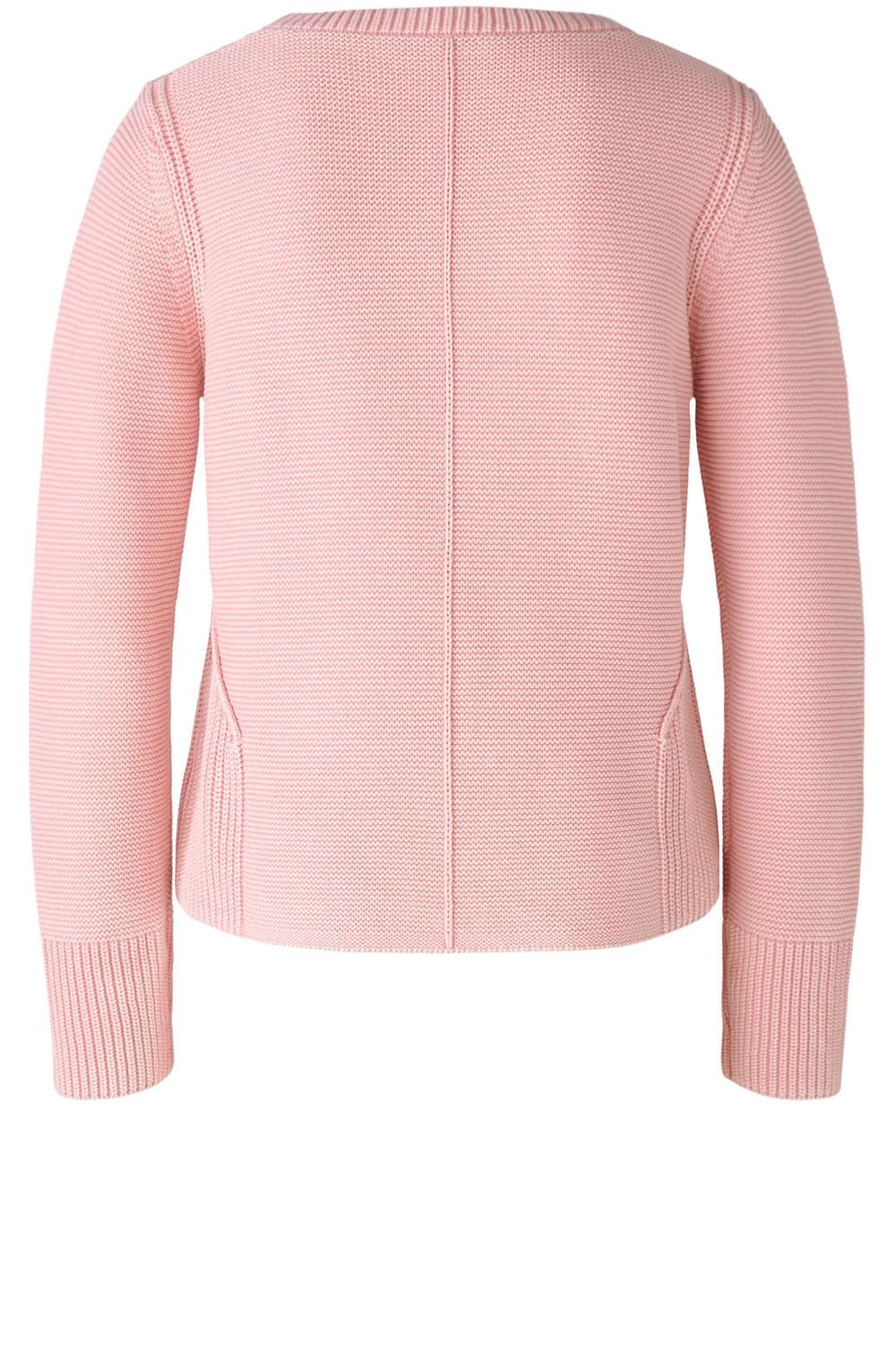 Cameo Pink Contrast Knit Jumper