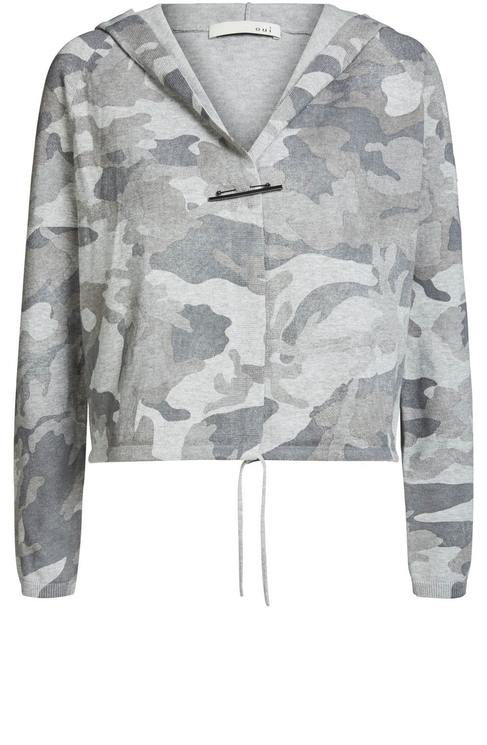 Camouflage Grey Cardigan
