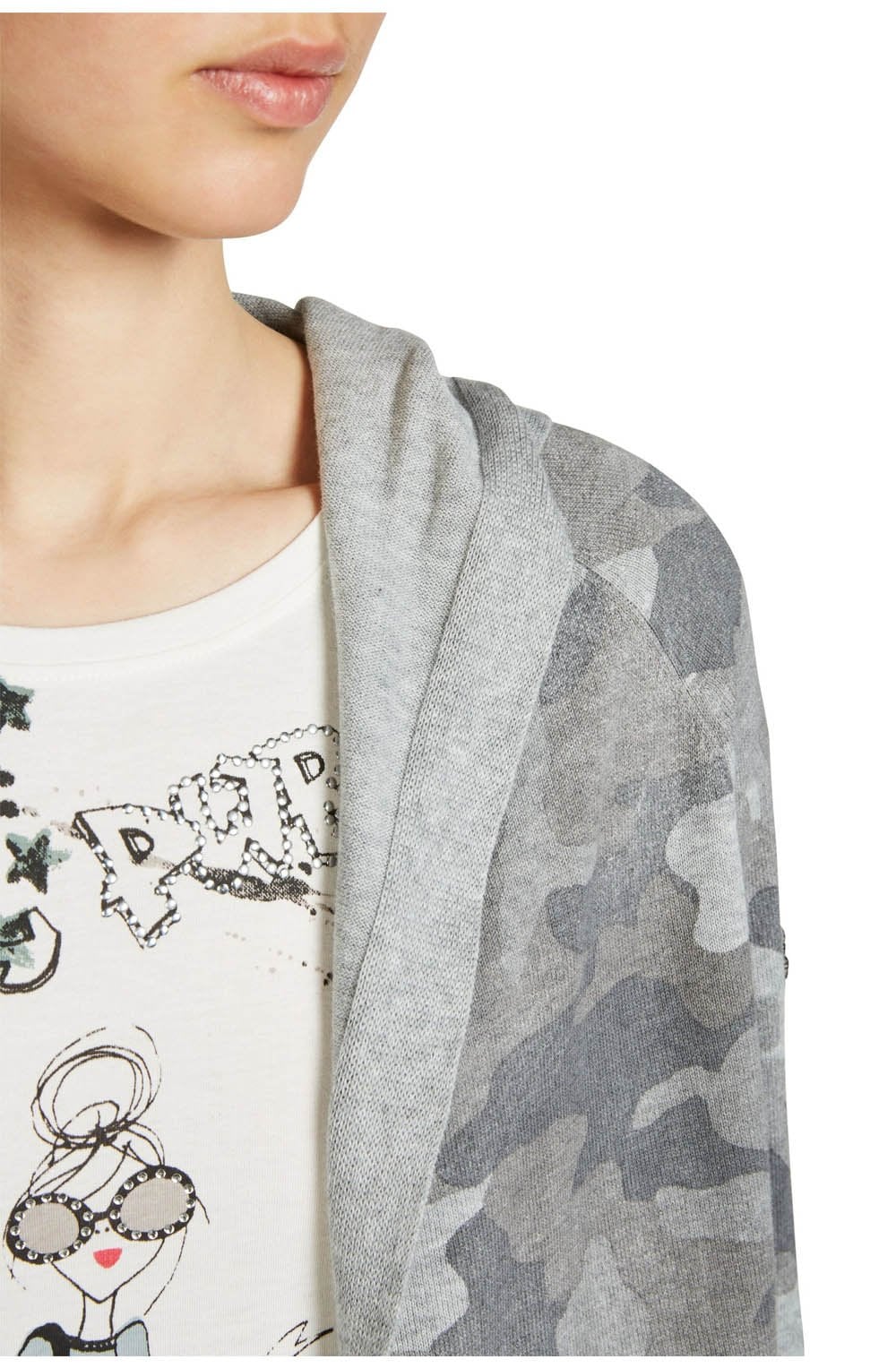 Camouflage Grey Cardigan