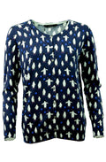 Oui cardigan with penguin design