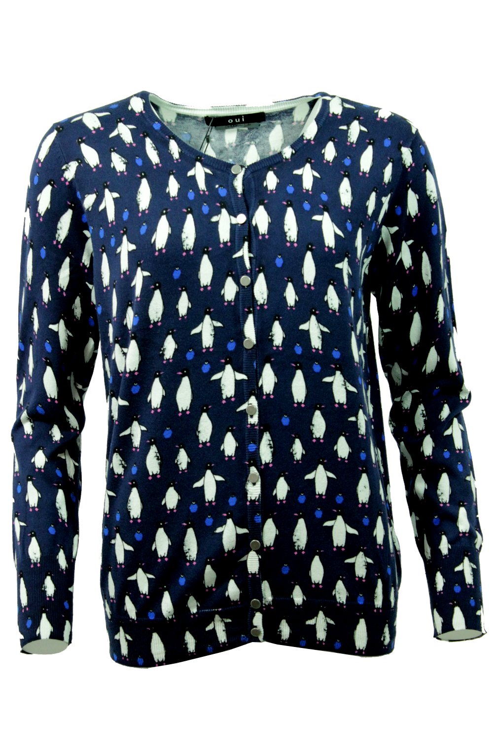 Oui cardigan with penguin design