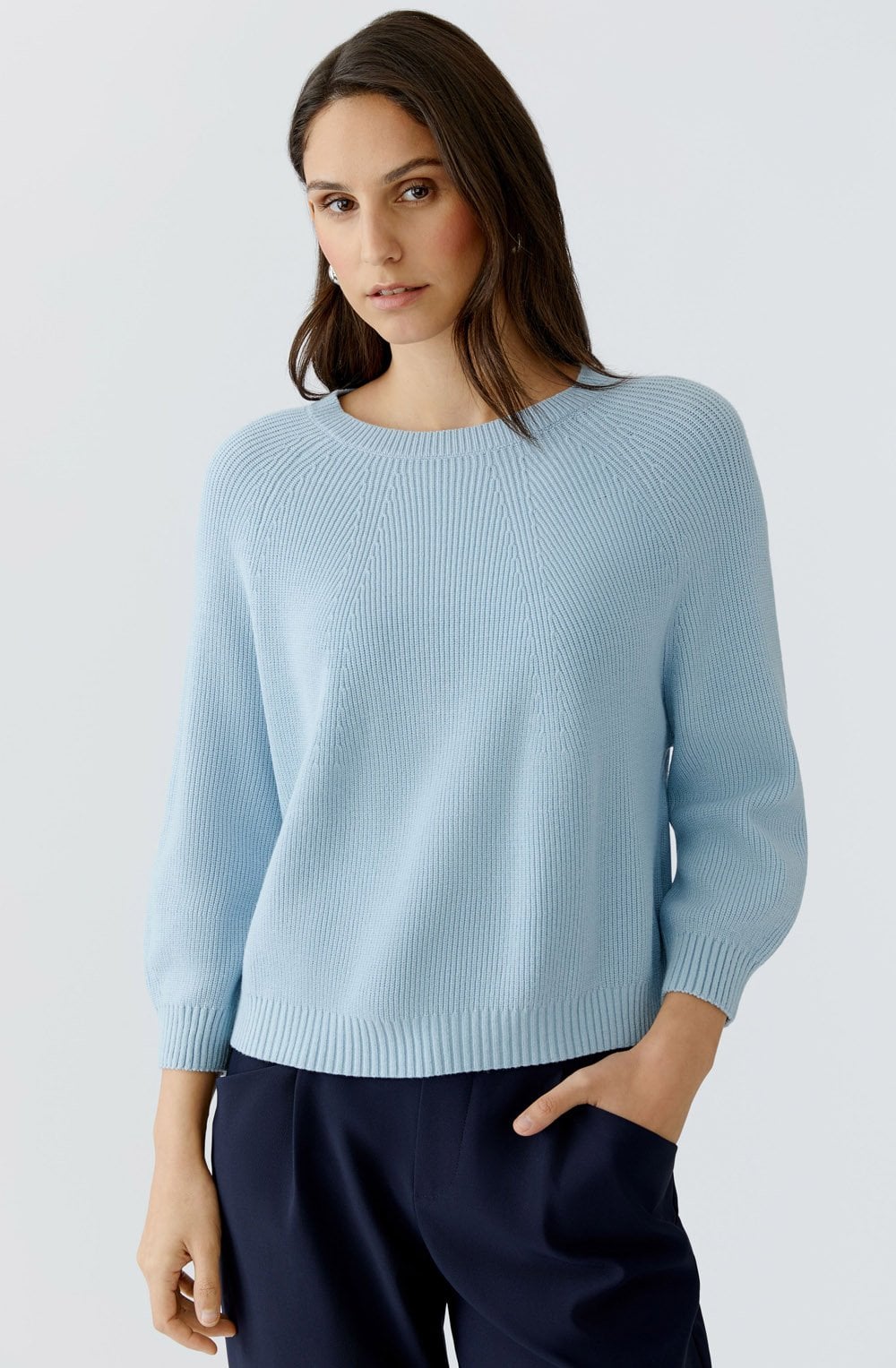 Celestial Blue Sleeve Box Jumper