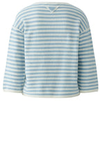 Celestial Blue Striped In Side Out Seam Jumper