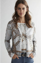 Chain Belt Design Cardigan