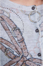 Chain Belt Design Cardigan