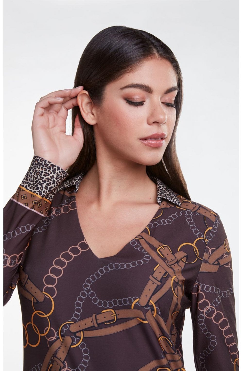 Chain Belt Design Dress