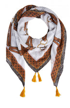 Chain Belt Print Scarf