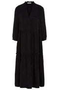Charcoal Soft Touch Tiered Dress