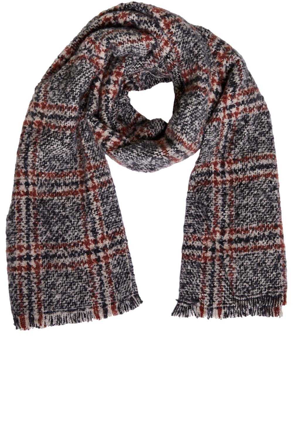 Check Knit Scarf