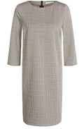 Check Print Shift Dress