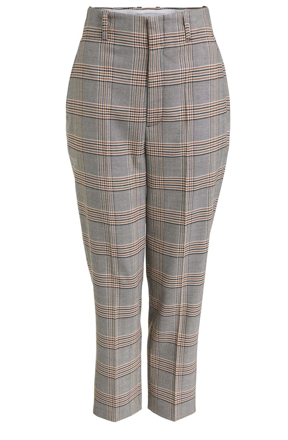 Check Print Trousers