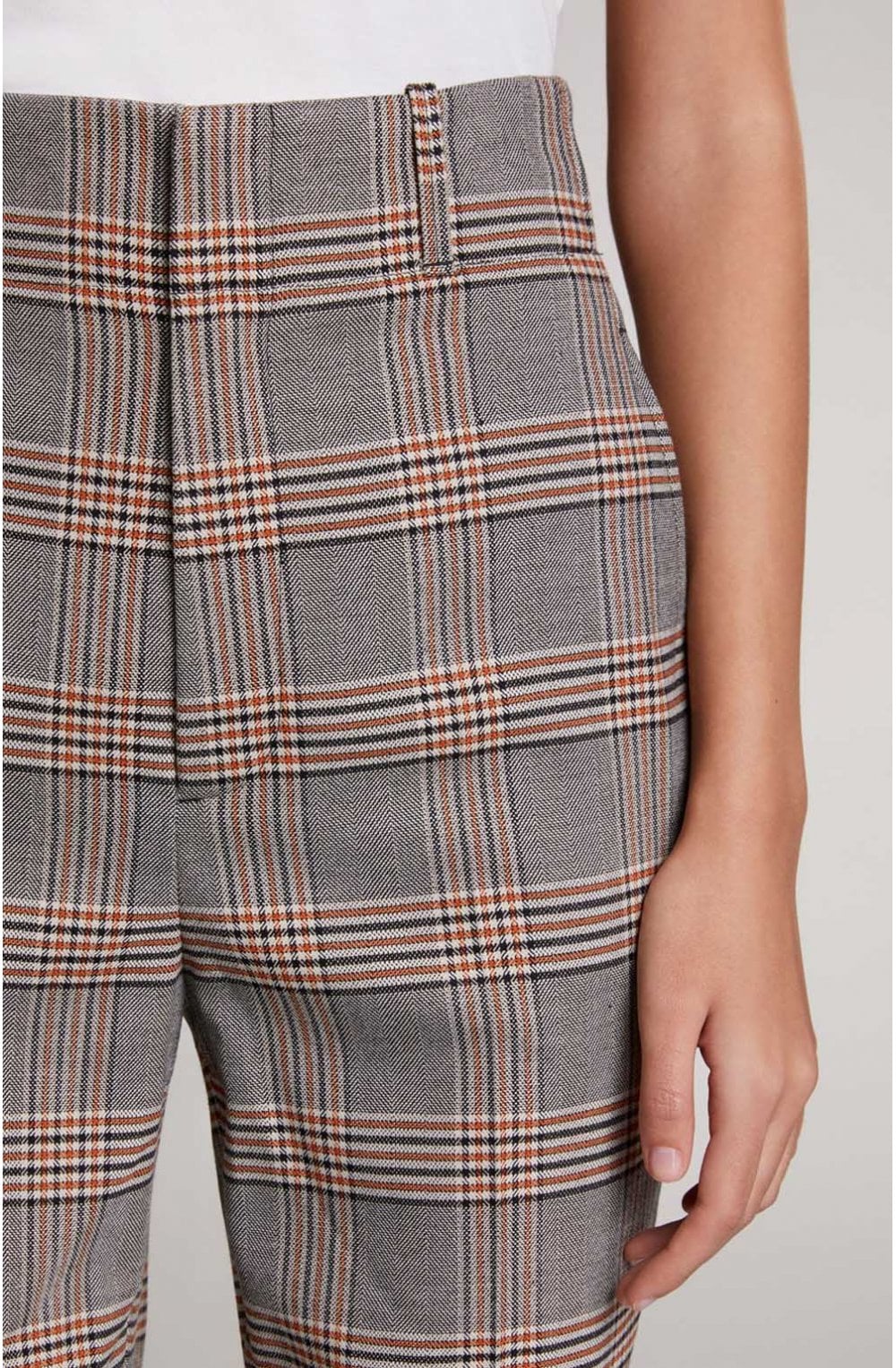 Check Print Trousers