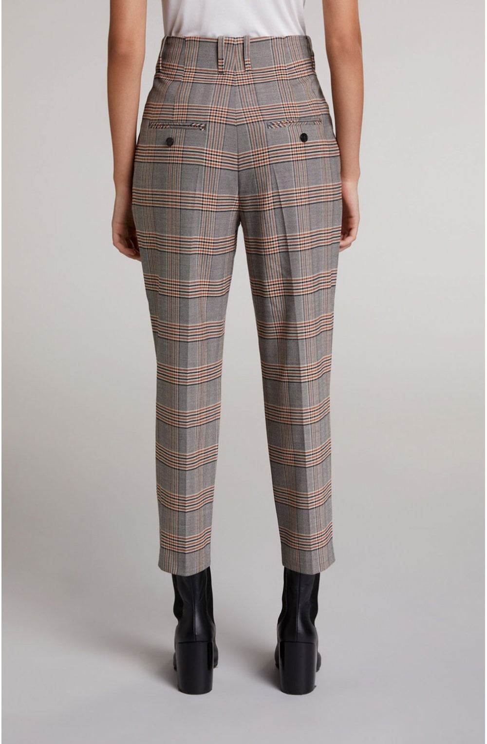 Check Print Trousers
