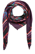 Check & Stripe Print Scarf