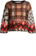 Check Textured Knit Sweater