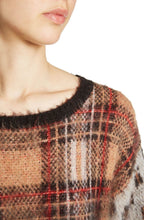 Check Textured Knit Sweater