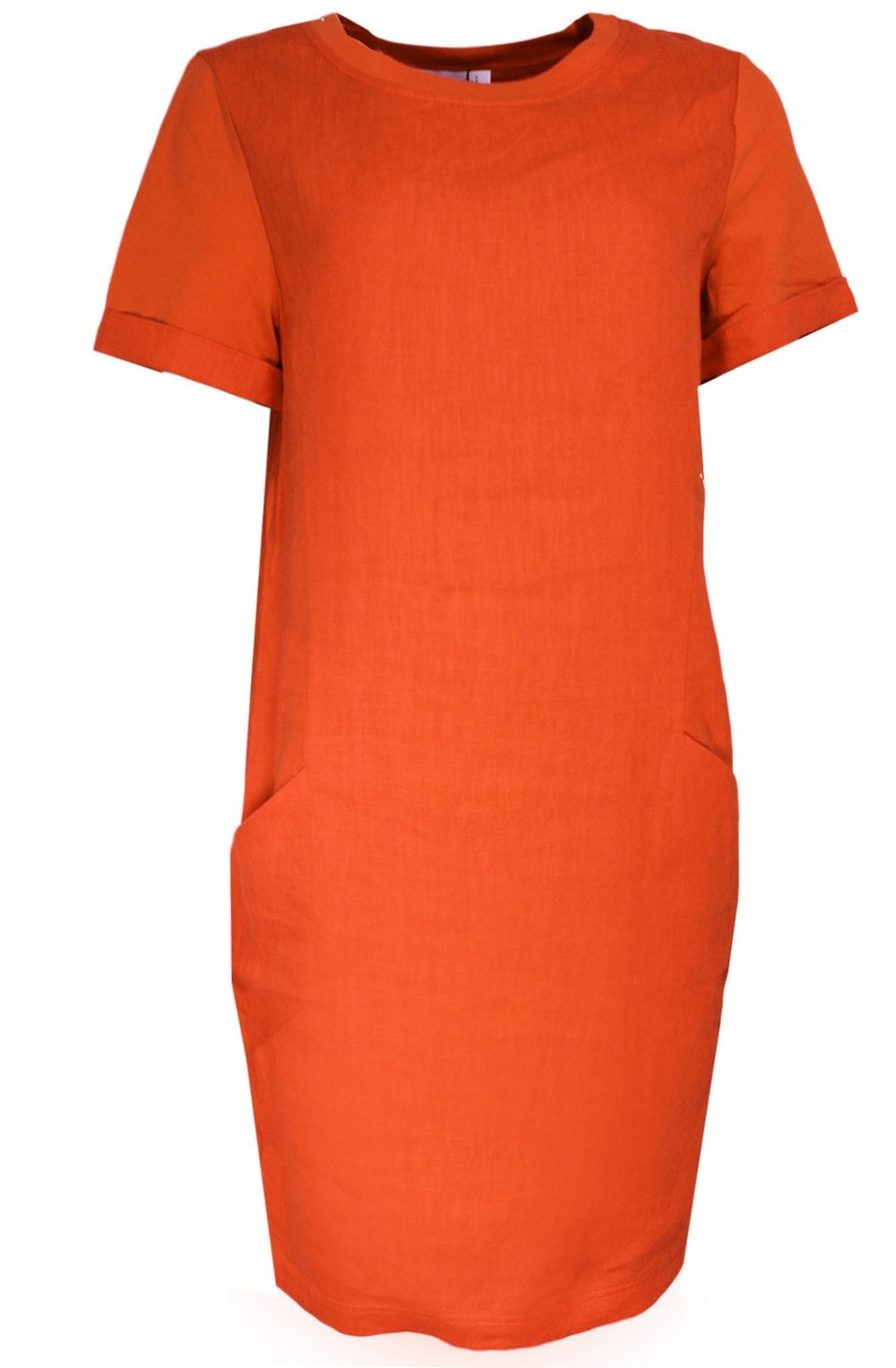 Cherry Tomato Linen Dress