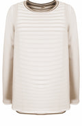 Chiffon Striped Layered Top