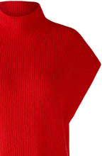 Chinese Red High Neck Slip Over
