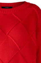 Chinese Red Patchwork Effect Jumper