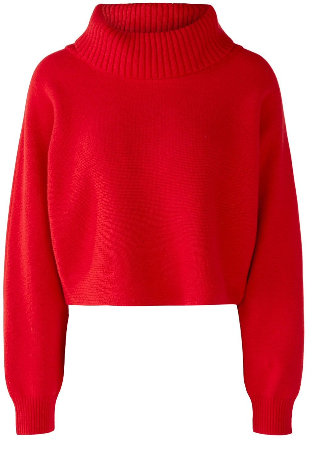 Chinese Red Shortened Batwing Jumper