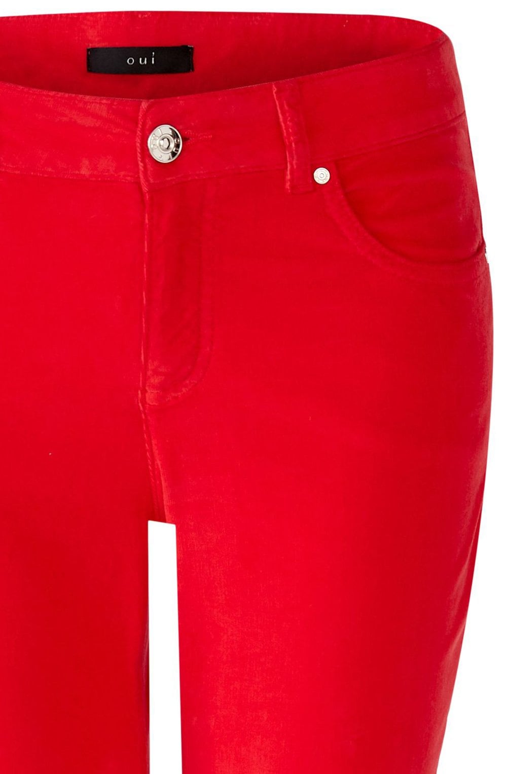 Chinese Red Velvet Corduroy Baxtor Jeggings