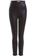 Chocolate Faux Leather Trousers