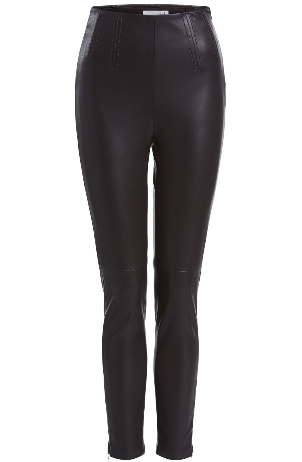 Chocolate Faux Leather Trousers