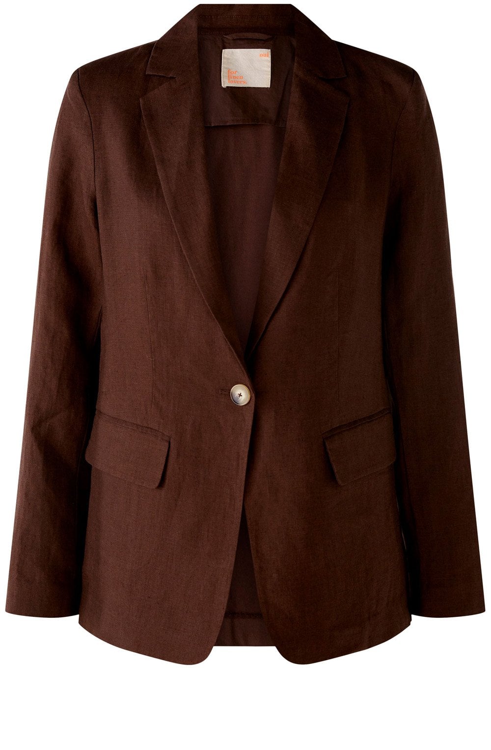 Chocolate Fudge Linen Jacket