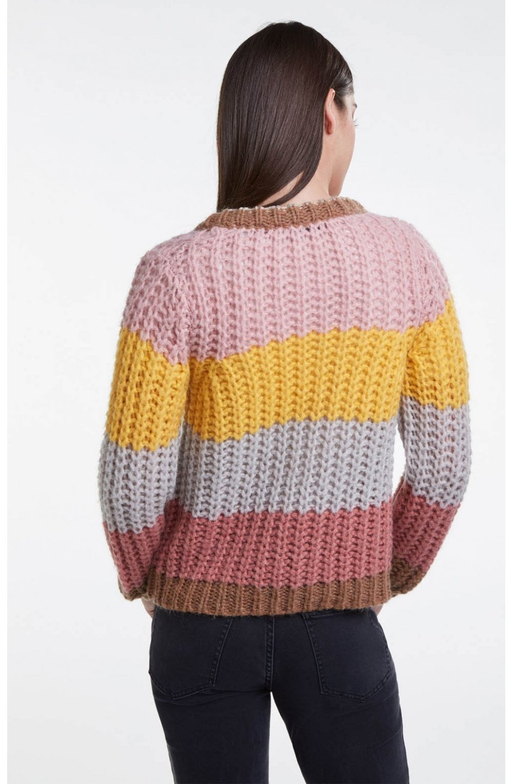 Chunky Colour Block Cardigan