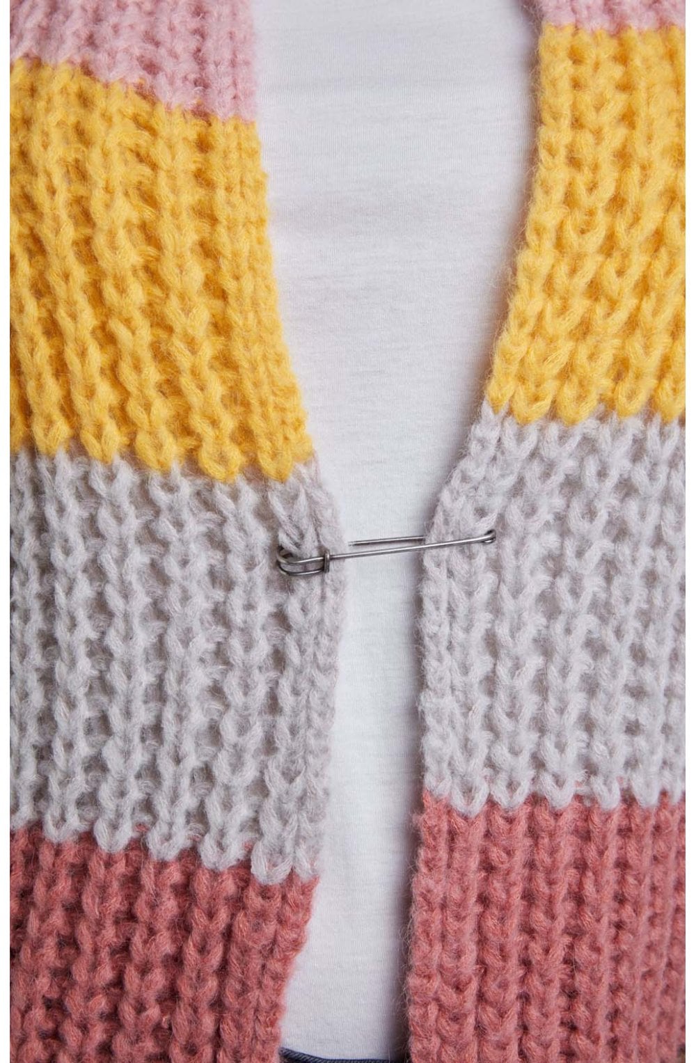 Chunky Colour Block Cardigan