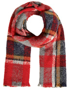 Chunky Knit Check Scarf
