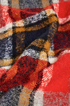 Chunky Knit Check Scarf
