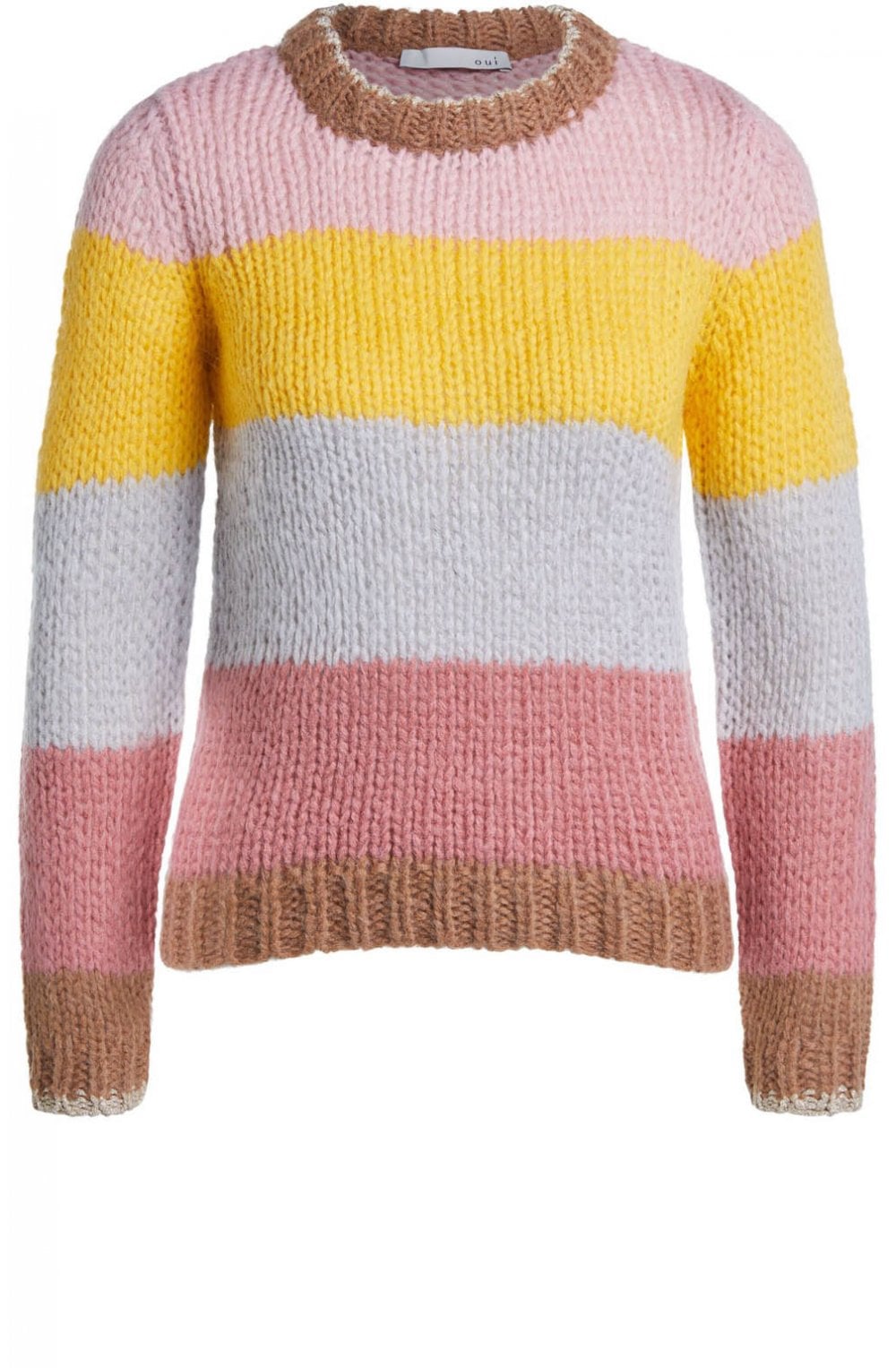 Chunky Knit Colour Block Jumper
