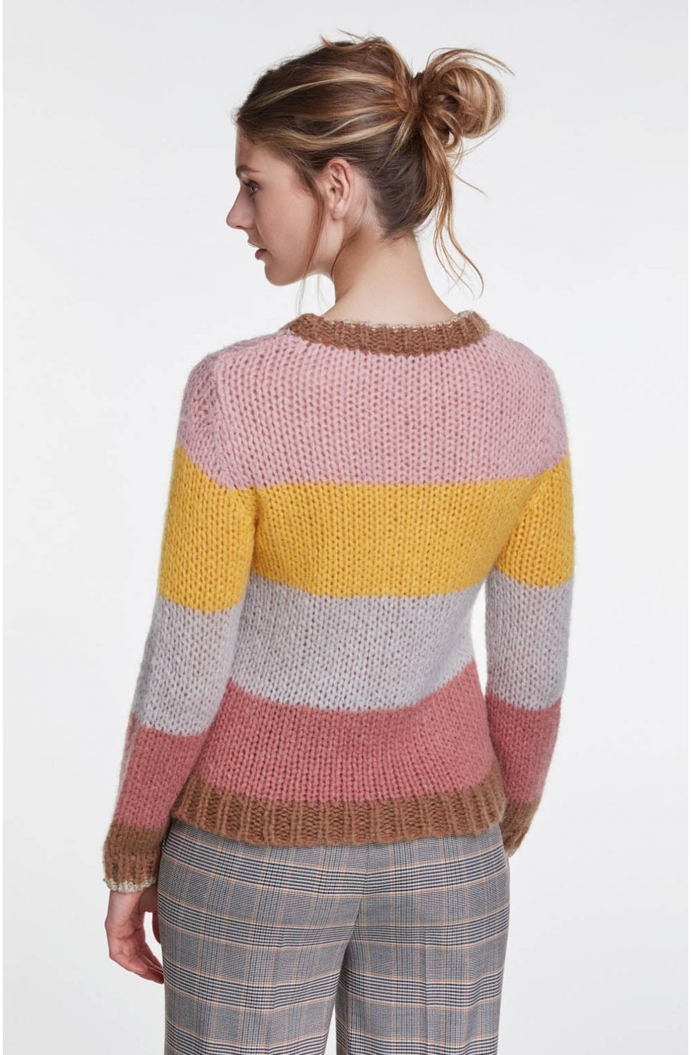 Chunky Knit Colour Block Jumper